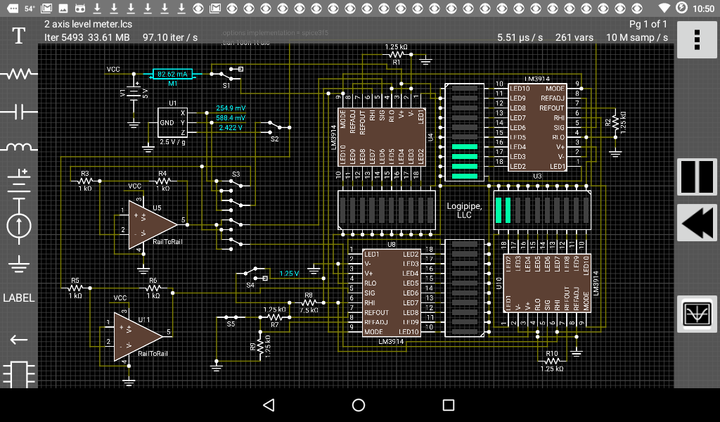 Schematic capture screen